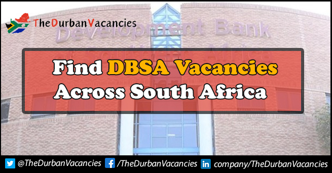 DBSA Vacancies | Internship Are Currently Available Apply Online DBSA Vacancies